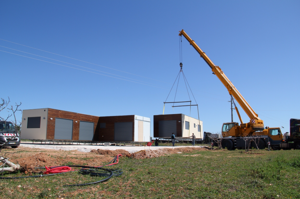 House being installed at site
